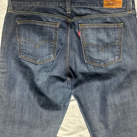 Levi's Dark Indigo Straight Jeans - Picture 14 of 17